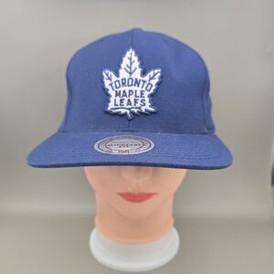 Mitchell & Ness Toronto Maple Leafs Blue Adjustable Snapback Hat